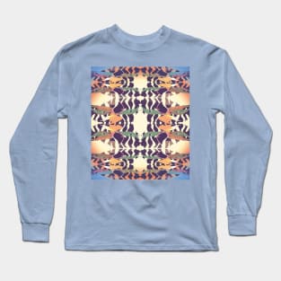 Zebra Sun- Fantasy Decoupage Pattern Long Sleeve T-Shirt